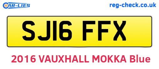 SJ16FFX are the vehicle registration plates.