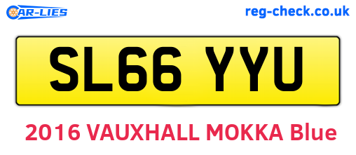 SL66YYU are the vehicle registration plates.