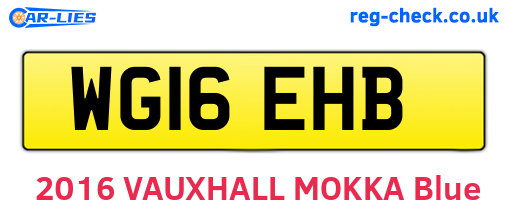 WG16EHB are the vehicle registration plates.
