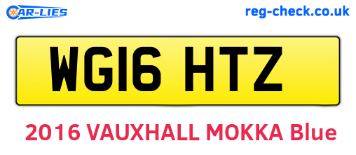 WG16HTZ are the vehicle registration plates.