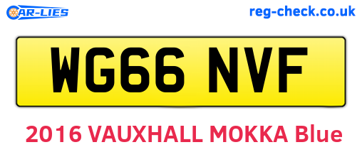 WG66NVF are the vehicle registration plates.