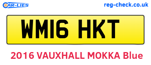 WM16HKT are the vehicle registration plates.
