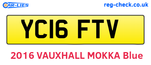 YC16FTV are the vehicle registration plates.