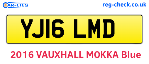 YJ16LMD are the vehicle registration plates.