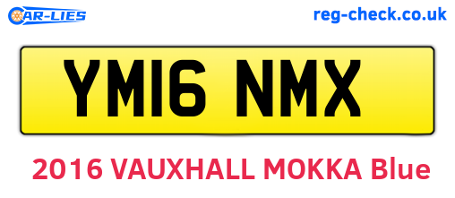 YM16NMX are the vehicle registration plates.
