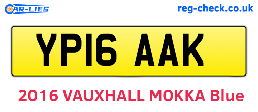 YP16AAK are the vehicle registration plates.