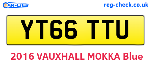 YT66TTU are the vehicle registration plates.