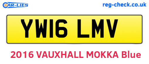 YW16LMV are the vehicle registration plates.