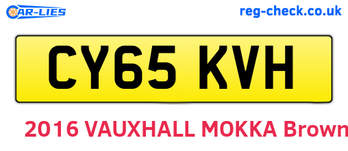 CY65KVH are the vehicle registration plates.