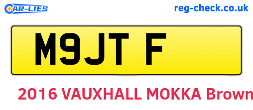 M9JTF are the vehicle registration plates.