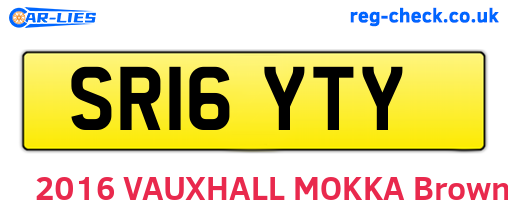 SR16YTY are the vehicle registration plates.