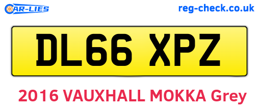 DL66XPZ are the vehicle registration plates.