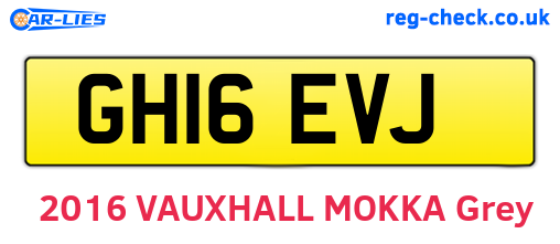 GH16EVJ are the vehicle registration plates.