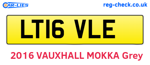LT16VLE are the vehicle registration plates.