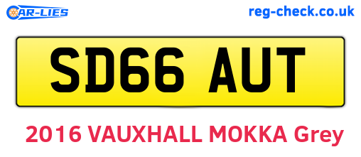 SD66AUT are the vehicle registration plates.
