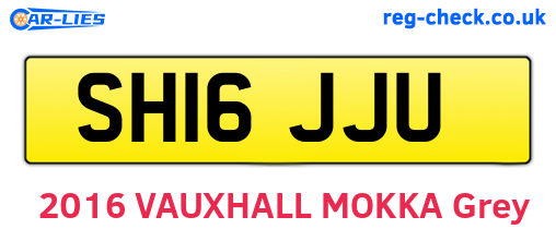 SH16JJU are the vehicle registration plates.