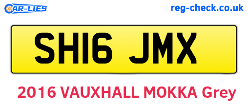 SH16JMX are the vehicle registration plates.