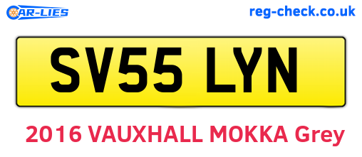 SV55LYN are the vehicle registration plates.