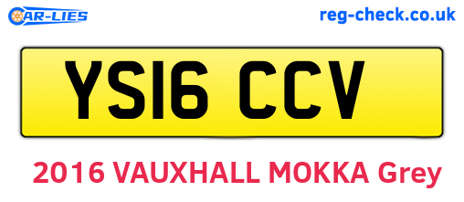 YS16CCV are the vehicle registration plates.