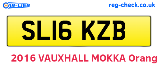 SL16KZB are the vehicle registration plates.