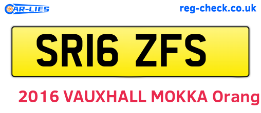 SR16ZFS are the vehicle registration plates.