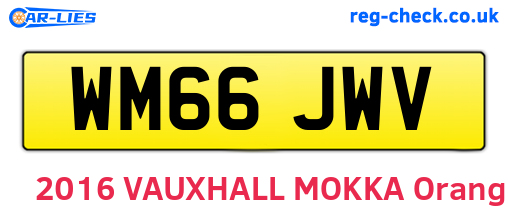 WM66JWV are the vehicle registration plates.
