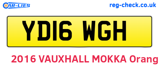 YD16WGH are the vehicle registration plates.