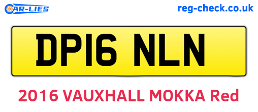 DP16NLN are the vehicle registration plates.