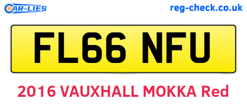 FL66NFU are the vehicle registration plates.