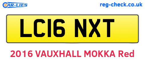LC16NXT are the vehicle registration plates.