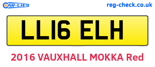 LL16ELH are the vehicle registration plates.