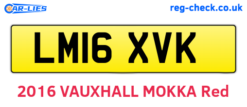 LM16XVK are the vehicle registration plates.