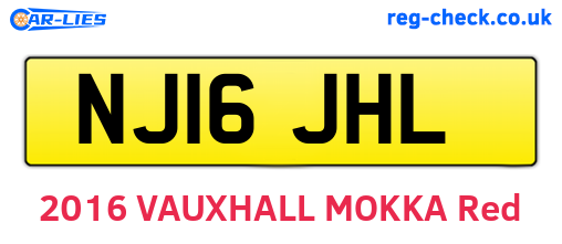 NJ16JHL are the vehicle registration plates.