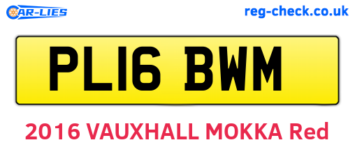 PL16BWM are the vehicle registration plates.