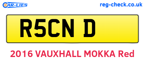 R5CND are the vehicle registration plates.
