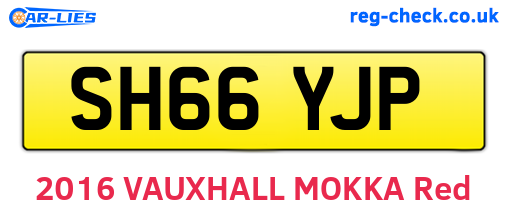 SH66YJP are the vehicle registration plates.