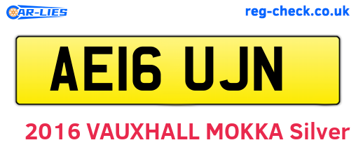 AE16UJN are the vehicle registration plates.