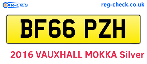 BF66PZH are the vehicle registration plates.