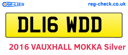 DL16WDD are the vehicle registration plates.