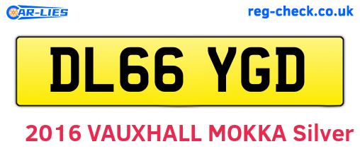 DL66YGD are the vehicle registration plates.