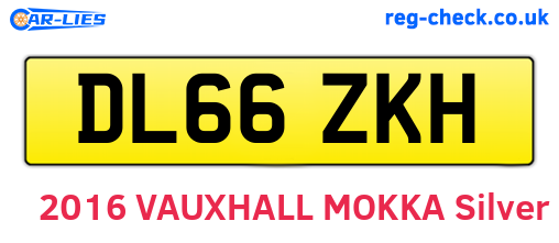 DL66ZKH are the vehicle registration plates.