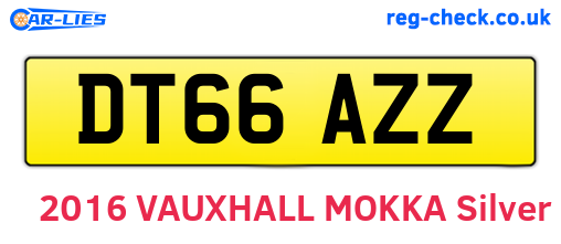 DT66AZZ are the vehicle registration plates.