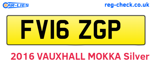 FV16ZGP are the vehicle registration plates.