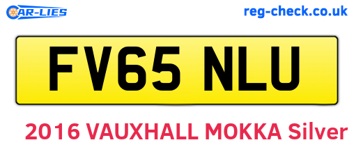 FV65NLU are the vehicle registration plates.