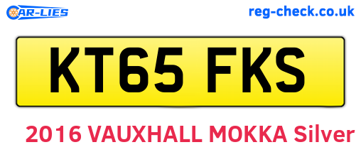 KT65FKS are the vehicle registration plates.