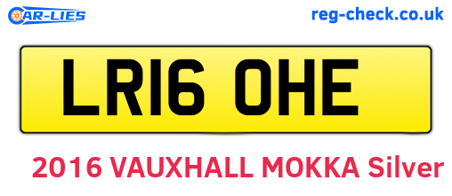 LR16OHE are the vehicle registration plates.