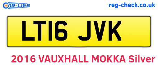 LT16JVK are the vehicle registration plates.