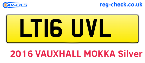 LT16UVL are the vehicle registration plates.