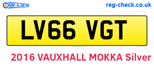 LV66VGT are the vehicle registration plates.