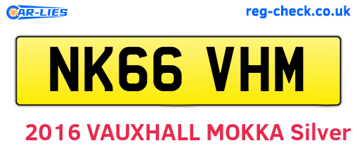 NK66VHM are the vehicle registration plates.